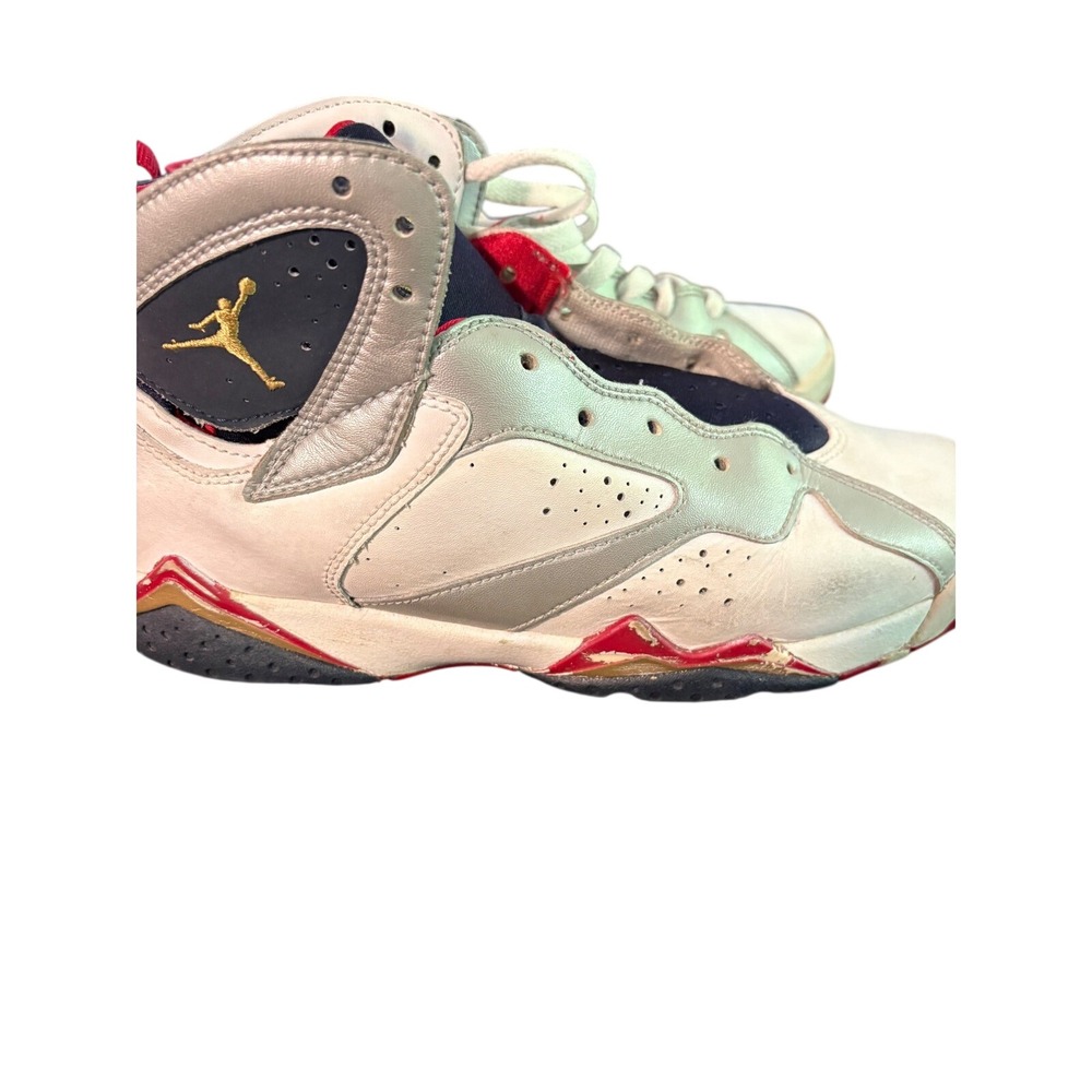 Nike Air Jordan 7 Retro Olympic 2012 White Gold Red 304774-135 Mens 7Y Project